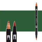 Tombow Marker Hunter Green dual brush pen 