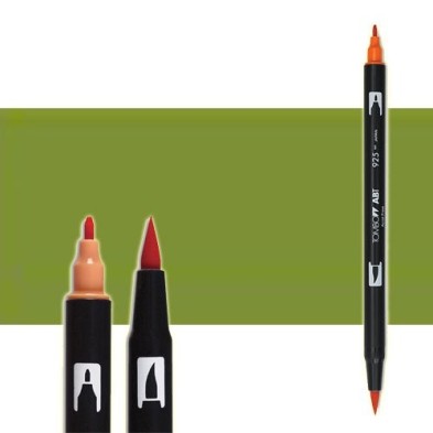 Tombow Marker Dark Olive dual brush pen 