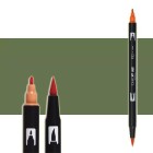 Tombow Marker Gray Green dual brush pen 