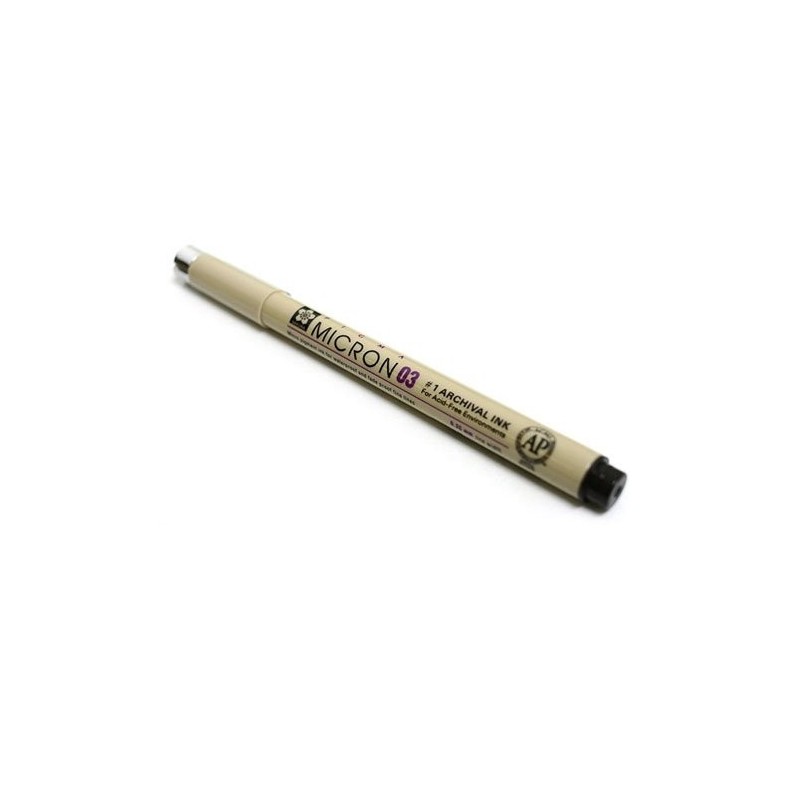 Fine art shop - Black marker Pigma Micron Sakura 03, 0.35 mm. | totenart.com