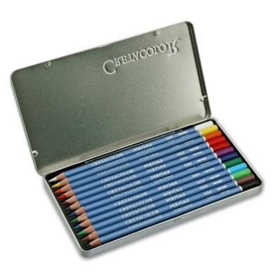 Fine art shop - Watercolour pencils Metal box Cretacolor Marino 12 uds.  | totenart.com