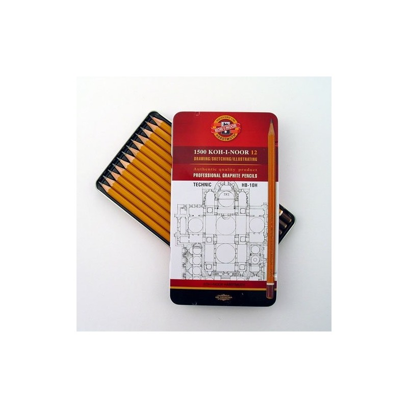  Fine art shop - Assorted drawing Metal box Koh-I-Noor 12 p. | totenart.com