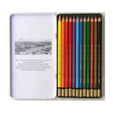  Fine art shop - Watercolour pencils Metal box Mondeluz 12 p. | totenart.com
