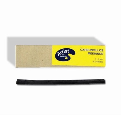 Charcoals medium, 5-6 mm, box 6 units.
