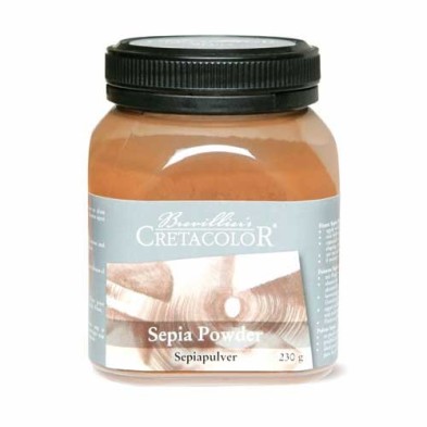 Sepia powder Cretacolor,  pot 230 gr.