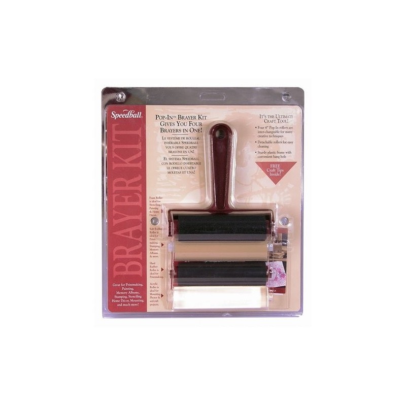 Fine art shop - Set 4 Etching roll Speedball 10.16 cm. | totenart.com
