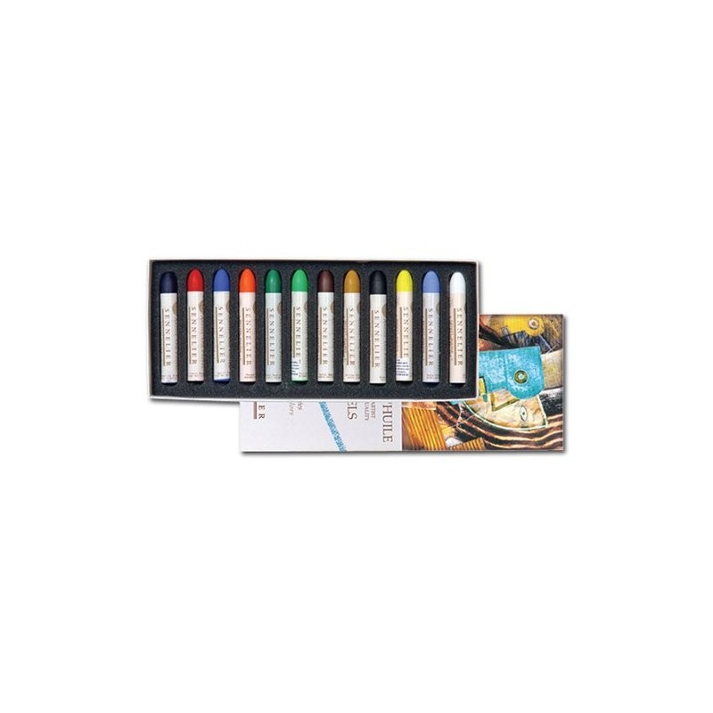  Fine art shop - Box Oil Pastel Sennelier 12 units, Universal Set | totenart.com