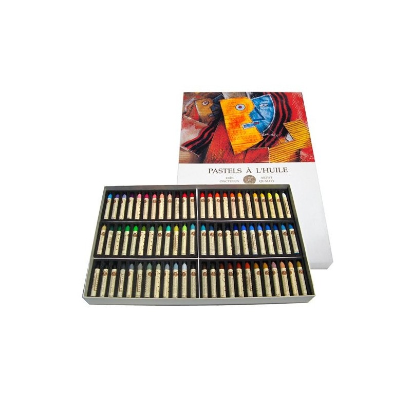  Fine art shop - Box Oil Pastel Sennelier 48 units, Universal Set | totenart.com