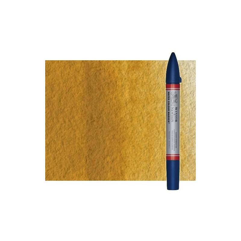 Fine art shop - Watercolor Marker Ochre Yellow Winsor & Newton doble brush point | totenart.com