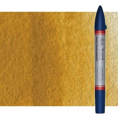 Fine art shop - Watercolor Marker Ochre Yellow Winsor & Newton doble brush point | totenart.com