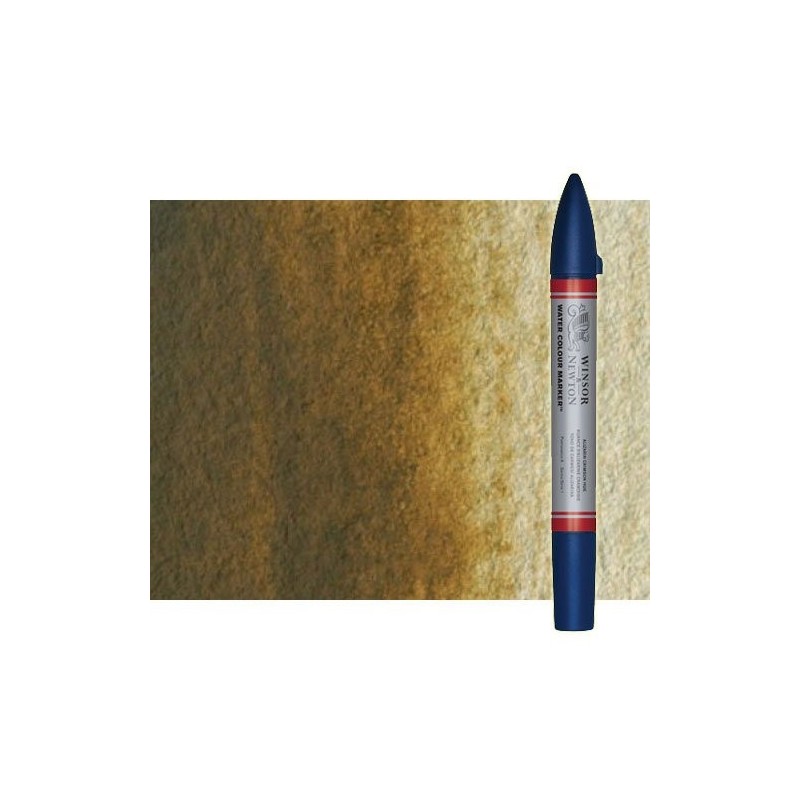 Fine art shop - Watercolor Marker raw umber Winsor & Newton doble brush point | totenart.com