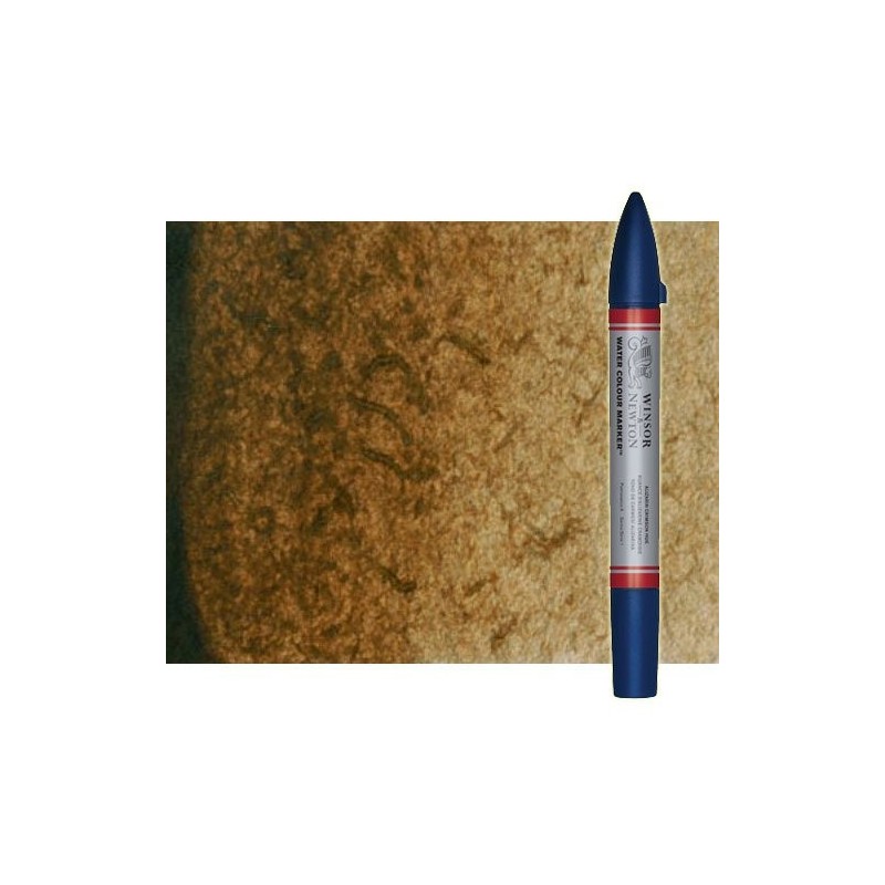 Fine art shop - Watercolor Marker burnt umber Winsor & Newton doble brush point\n | totenart.com
