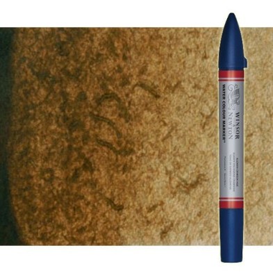 Fine art shop - Watercolor Marker burnt umber Winsor & Newton doble brush point\n | totenart.com