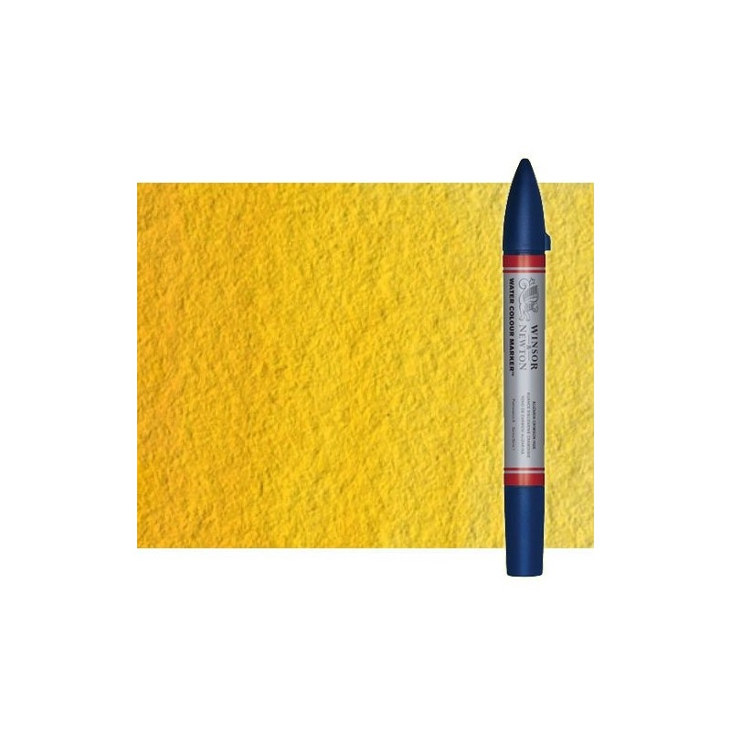 Fine art shop - Watercolor Marker cadmio yellow hue Winsor & Newton doble brush point | totenart.com