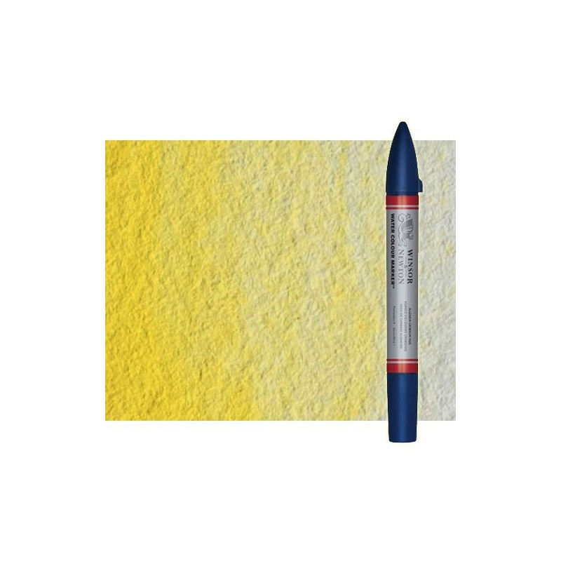 Fine art shop - Watercolor Marker lemon yellow hue Winsor & Newton doble brush point | totenart.com