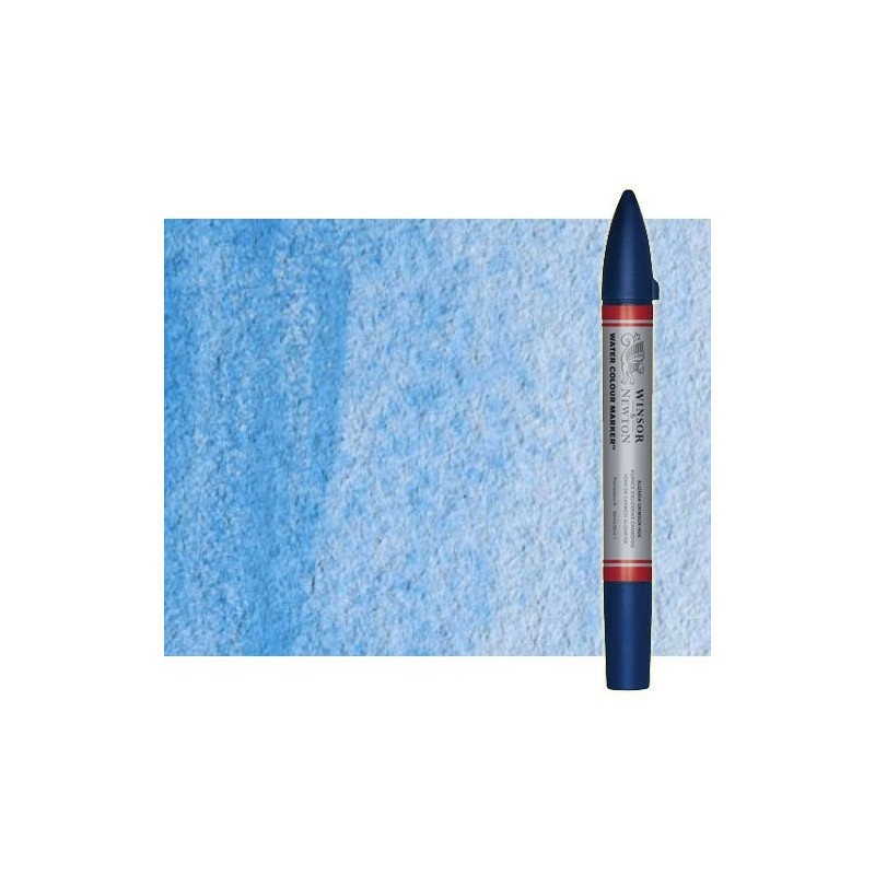 Fine art shop - Watercolor Marker cerulean blue hue Winsor & Newton doble brush point | totenart.com
