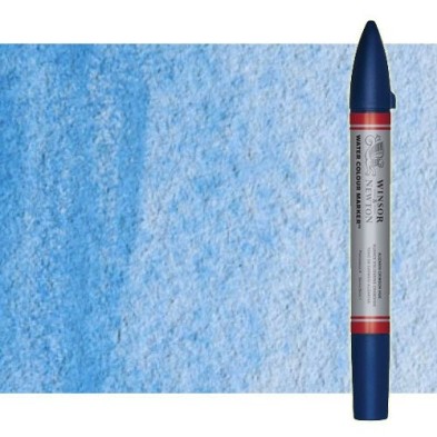 Fine art shop - Watercolor Marker cerulean blue hue Winsor & Newton doble brush point | totenart.com