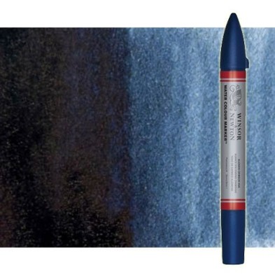 Fine art shop - Watercolor Marker indigo Winsor & Newton doble brush point | totenart.com