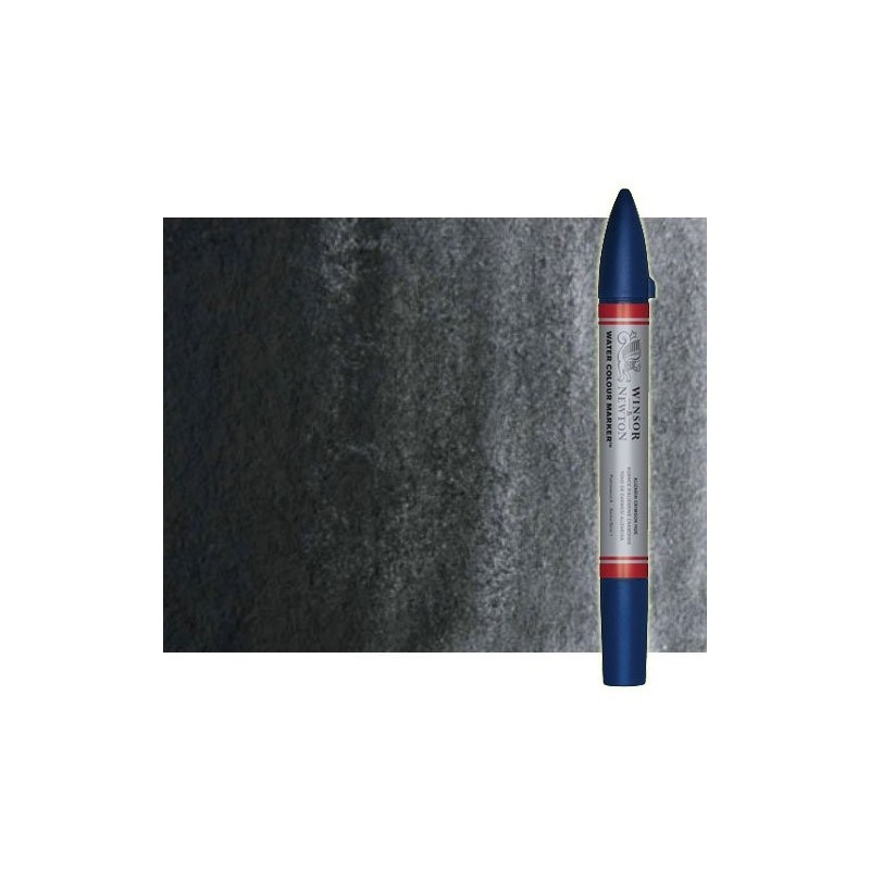 Fine art shop - Watercolor Marker lamp black Winsor & Newton doble brush point | totenart.com