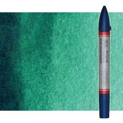 Fine art shop - Watercolor Marker ftalo green Winsor & Newton doble brush point | totenart.com
