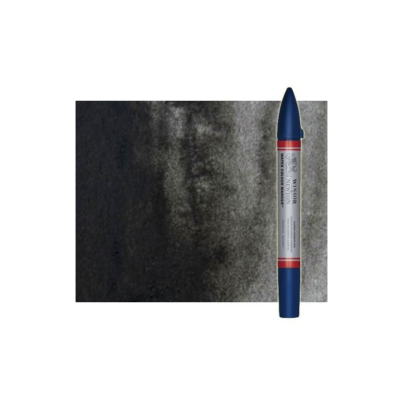 Fine art shop - Watercolor Marker ivory black Winsor & Newton doble brush point | totenart.com
