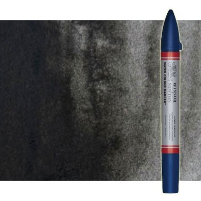 Fine art shop - Watercolor Marker ivory black Winsor & Newton doble brush point | totenart.com