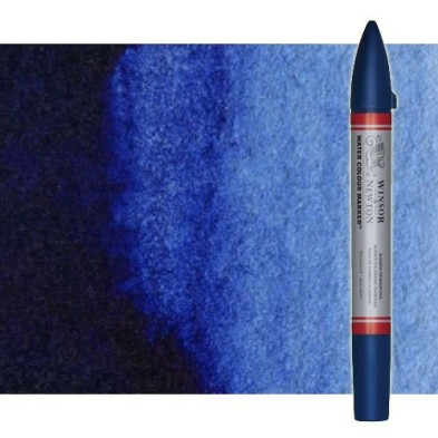 Fine art shop - Watercolor Marker prussian blue hue Winsor & Newton doble brush point | totenart.com