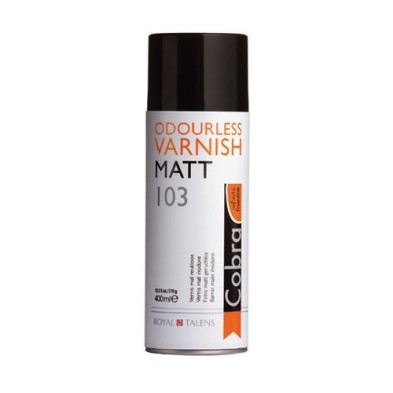Odourless matt 103 varnish Cobra for water oils (400 ml)
