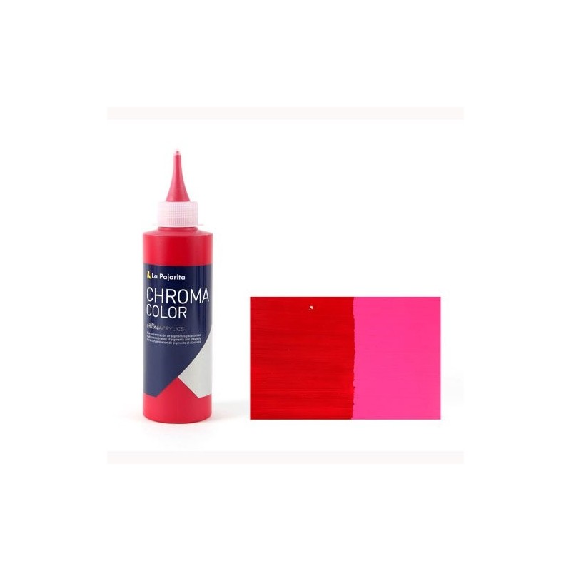 Fine art shop - Acrylic La Pajarita Alizarin Carmine Chroma Color (200 ml.) | totenart.com