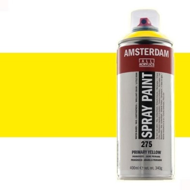 Fine art shop - Acrylic Spray Primary Yellow 275 Amsterdam 400 ml. | totenart.com