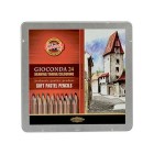  Fine art shop - Pastel Pencils metal box Giocconda Koh-i-Noor (24 colours) | totenart.com