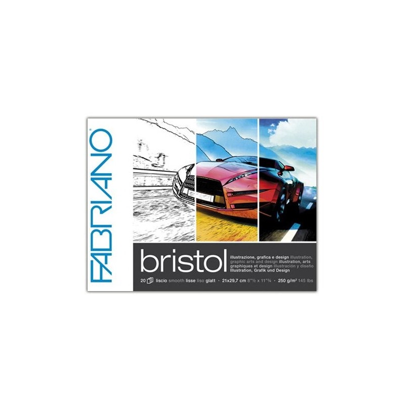  Fine art shop - Block Illustration and Design Bristol, Fabriano (20 sheets, 250gr 21x29,7 cm) | totenart.com