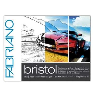  Fine art shop - Block Illustration and Design Bristol, Fabriano (20 sheets, 250gr 21x29,7 cm) | totenart.com