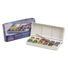 Fine art shop - Box 12 watercolors Cotman 1/2 godet and brush Winsor & Newton | totenart.com