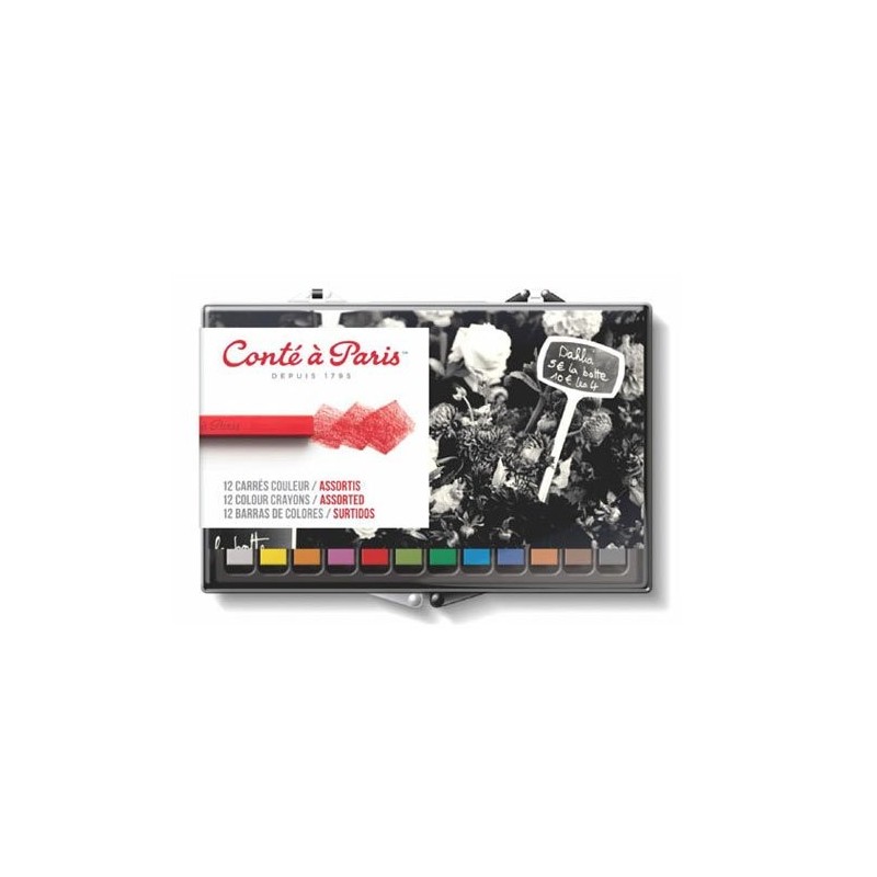 Fine art shop - Box Carres Conte 12 assorted units. | totenart.com