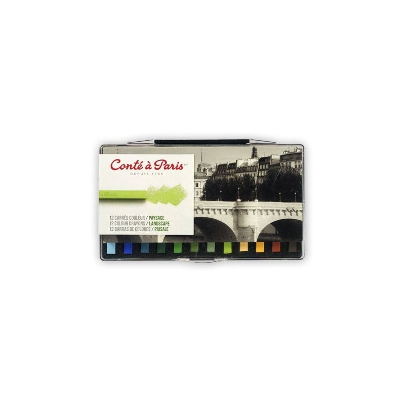 Fine art shop - Box Carres Conte 12 Lanscape set | totenart.com