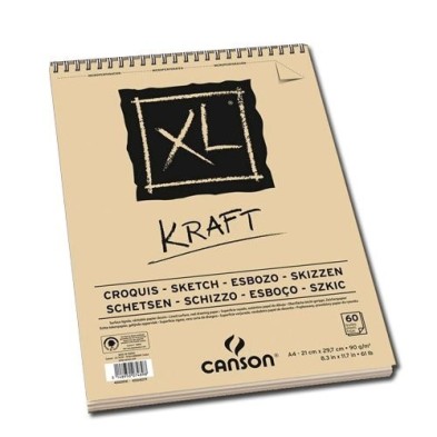  Fine art shop - Sketch Canson XL Kraft (Block), 60h., 90 gr., A3 | totenart.com