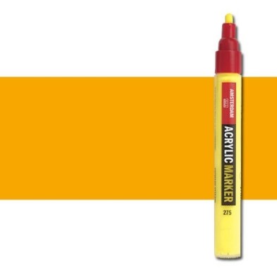 Fine art shop - Acrylic Marker Amsterdam color dark azo yellow 270 (4 mm.) | totenart.com