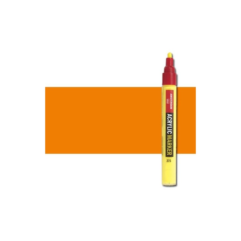 Fine art shop - Acrylic Marker Amsterdam color azo orange 276 (4 mm.) | totenart.com