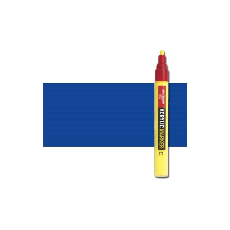 Fine art shop - Acrylic Marker Amsterdam color Ultramarine Blue 504 (4 mm.) | totenart.com