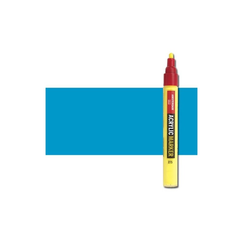 Fine art shop - Acrylic Marker Amsterdam color Primary Cyan 572 (4 mm.) | totenart.com