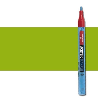 Fine art shop - Acrylic Marker Amsterdam color Yellow Green 617 (2 mm.) | totenart.com