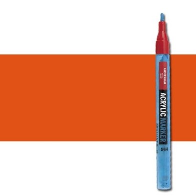 Fine art shop - Acrylic Marker Amsterdam color Vermilion 311 (2 mm.) | totenart.com