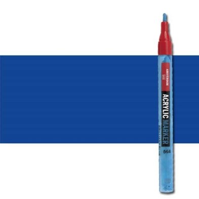 Fine art shop - Acrylic Marker Amsterdam color Ultramarine Blue 504 (2 mm.) | totenart.com