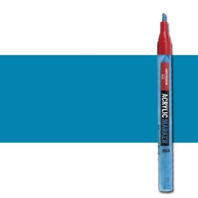 Fine art shop - Acrylic Marker Amsterdam color Brilliant Blue 564 (2 mm.) | totenart.com
