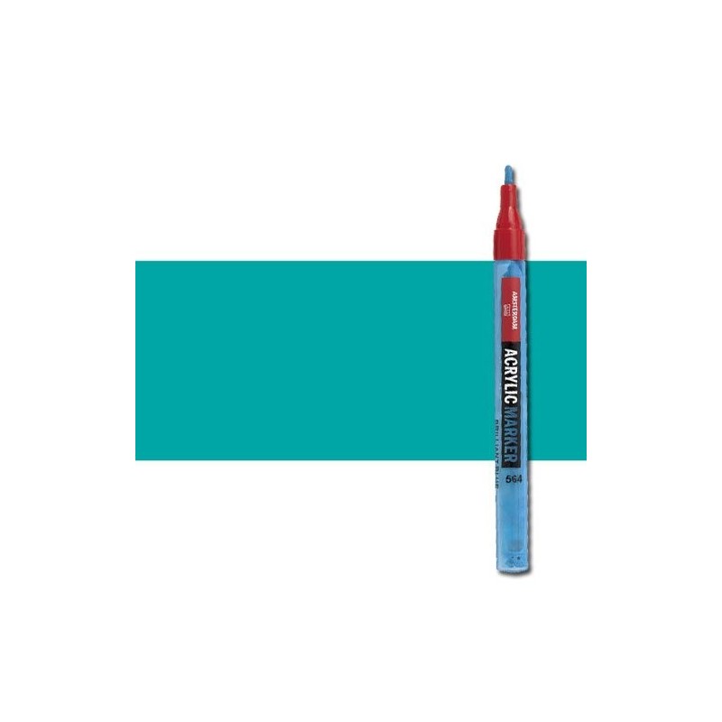 Fine art shop - Acrylic Marker Amsterdam color Turquoise Green 661 (2 mm.) | totenart.com