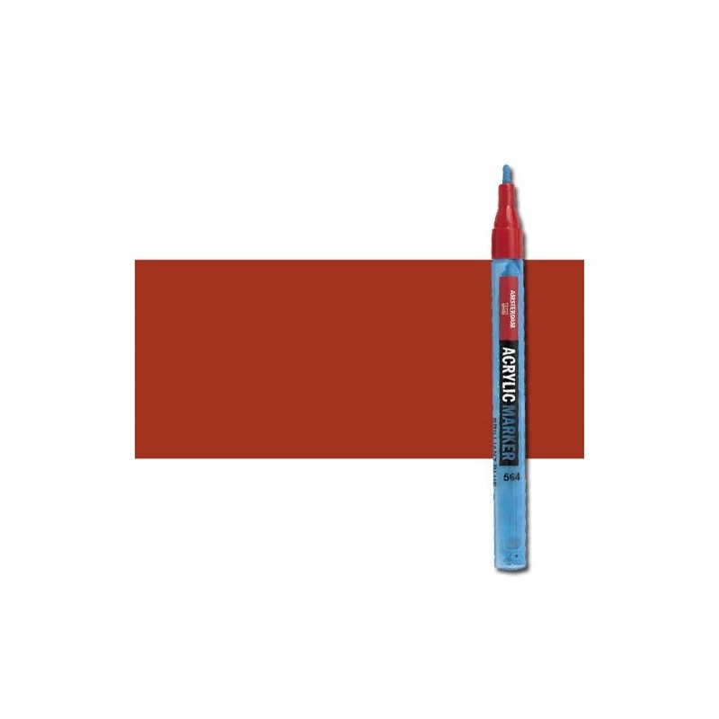 Fine art shop - Acrylic Marker Amsterdam color Burnt Siena 411 (2 mm.) | totenart.com
