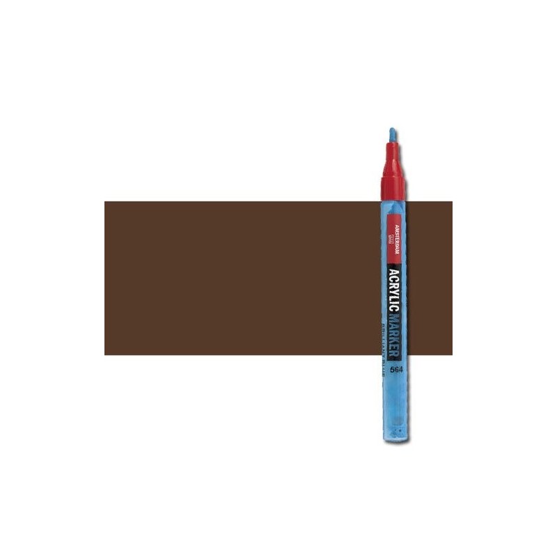 Fine art shop - Acrylic Marker Amsterdam color Burnt Umber 409 (2 mm.) | totenart.com