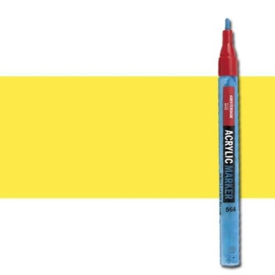 Fine art shop - Acrylic Marker Amsterdam color Reflex Yellow 256 (2 mm.) | totenart.com