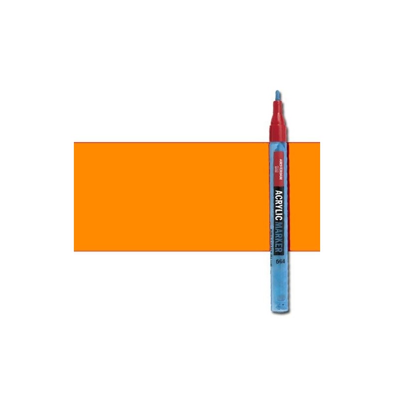 Fine art shop - Acrylic Marker Amsterdam color Reflex Orange 257 (2 mm.) | totenart.com